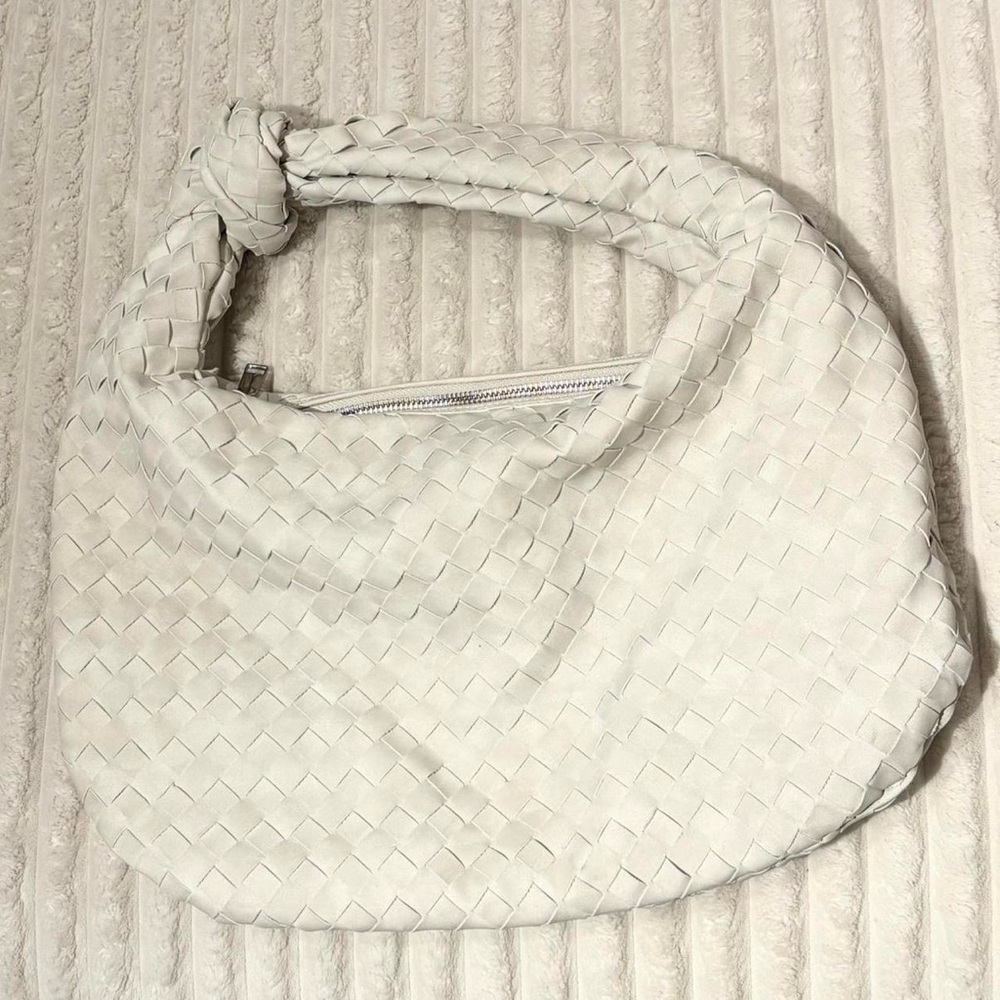 White Woven Handbag